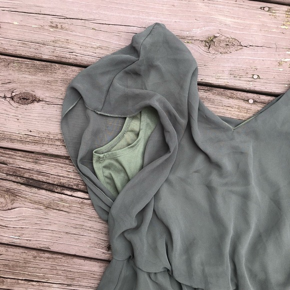 olive green sun dress - Picture 4 of 6